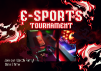 Gaming Tournament Stream Postcard Image Preview