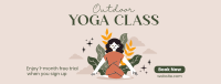 Outdoor Yoga Class Facebook cover Image Preview