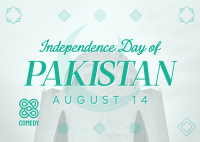 Independence Day of Pakistan Postcard Image Preview