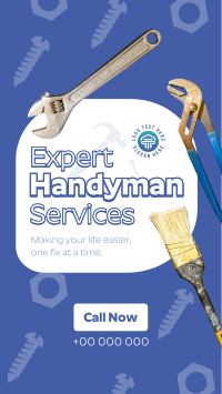 Handyman Maintenance Services Instagram Reel Design