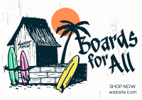 Boards for All Postcard Design