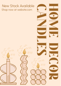 Decorative Candle Decors Flyer Design