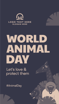 World Animal Day Facebook Story Design