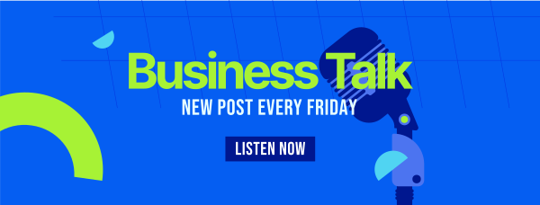 Business Podcast Facebook Cover Design Image Preview