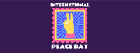 Peace Day Stamp Facebook Cover Design