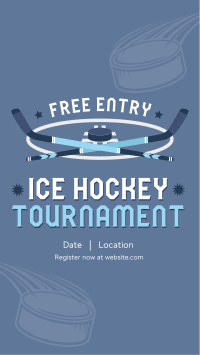 Ice Hockey Tournament TikTok video Image Preview
