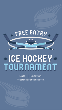 Ice Hockey Tournament TikTok Video Design