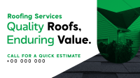 Minimalist Roofing Services Video Image Preview