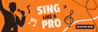 Sing Like a Pro Twitter Header Design