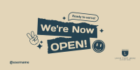 We're Open Stickers Twitter Post Image Preview