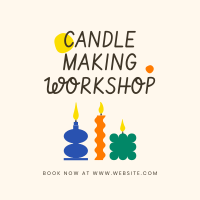 Candle Workshop Instagram Post Design