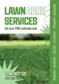 Professional Lawn Services Poster Design