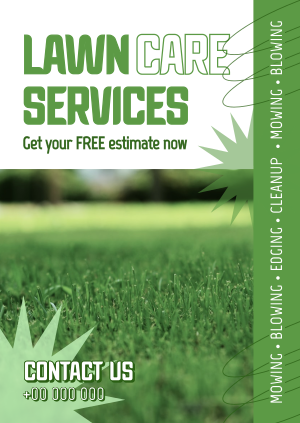 Professional Lawn Services Poster Image Preview