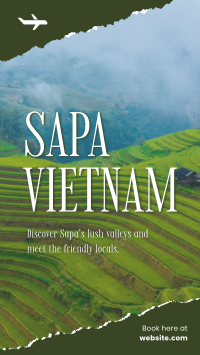 Vietnam Rice Terraces Facebook Story Design