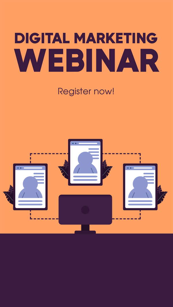 Digital Marketing Webinar Instagram Story Design Image Preview