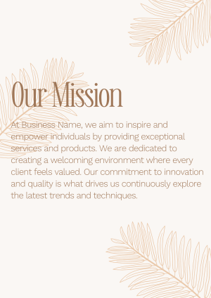 Minimalist Brand Mission Flyer Image Preview