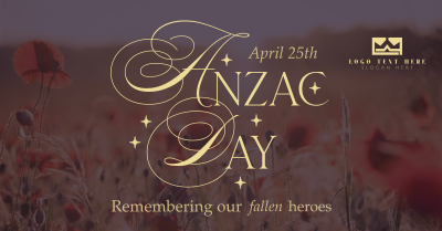 Anzac Day Remembrance Facebook ad Image Preview