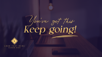 Keep Going Motivational Quote Facebook event cover Image Preview