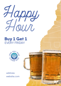 Free Drink Friday Flyer Design