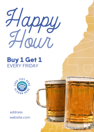 Free Drink Friday Flyer Image Preview