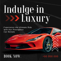 Luxurious Car Rental Service Instagram post Image Preview