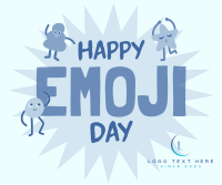 Happy Emoji Day Facebook Post Design