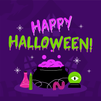 Dripping Halloween Potions Instagram Post Design