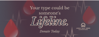 Donate Blood Campaign Facebook cover Image Preview