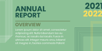 Annual Report Lines Twitter Post Design