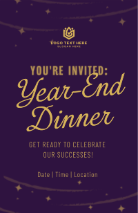 Year-End Dinner Celebration Invitation Preview