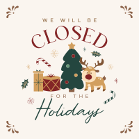 Closed for the Holidays Instagram post Image Preview