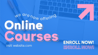 Online Courses Enrollment Animation Design