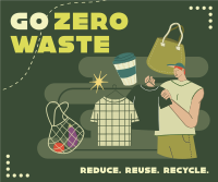 Practice Zero Waste Facebook Post Design