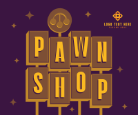 Pawn Shop Retro Facebook Post Design
