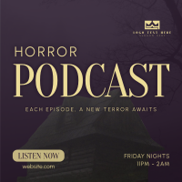 Horror Podcast Instagram post Image Preview