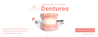 Denture Smile Facebook cover Image Preview