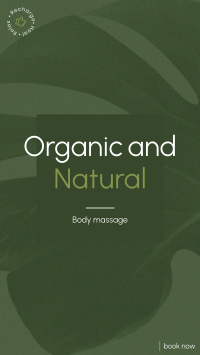 Organic Body Massage Instagram story Image Preview