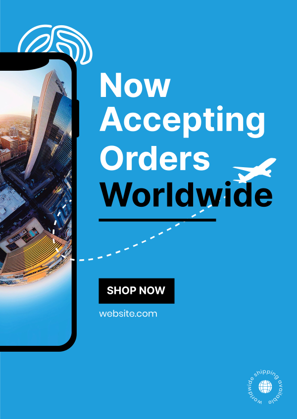 Order Anywhere Poster Design Image Preview