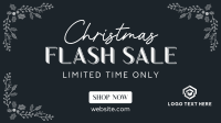 Christmas Flash Sale Facebook Event Cover Design
