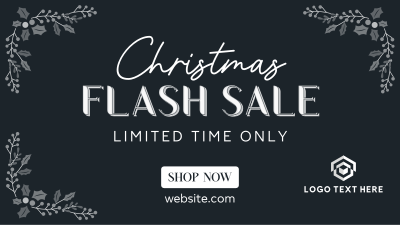 Christmas Flash Sale Facebook Event Cover Image Preview