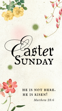 Easter Floral Facebook Story Design
