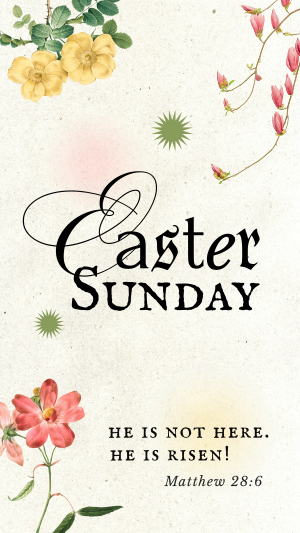 Easter Floral Facebook story Image Preview