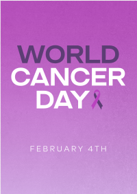 Minimalist World Cancer Day Flyer Image Preview