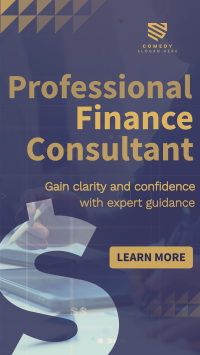 Professional Finance Consultant Facebook Story Design