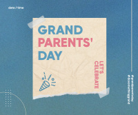 Grandparent's Day Paper Facebook Post Design