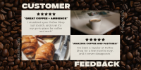 Modern Coffee Shop Feedback Twitter post Image Preview