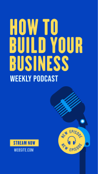 Building Business Podcast Facebook Story Design