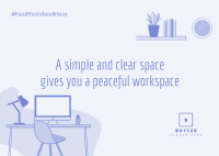 Ideal Workspace Postcard Design
