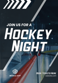 Ice Hockey Night Poster Image Preview