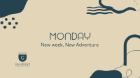 Monday Adventure Zoom Background Design
